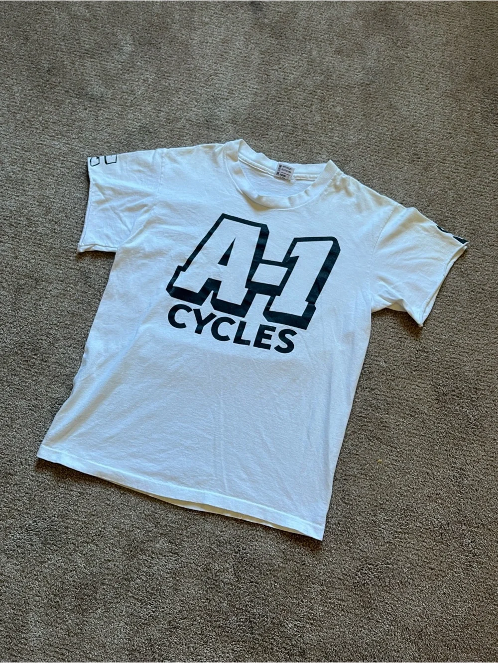 VTG 90’s A-1 Cycles Motorcycle/ Biker White Tee